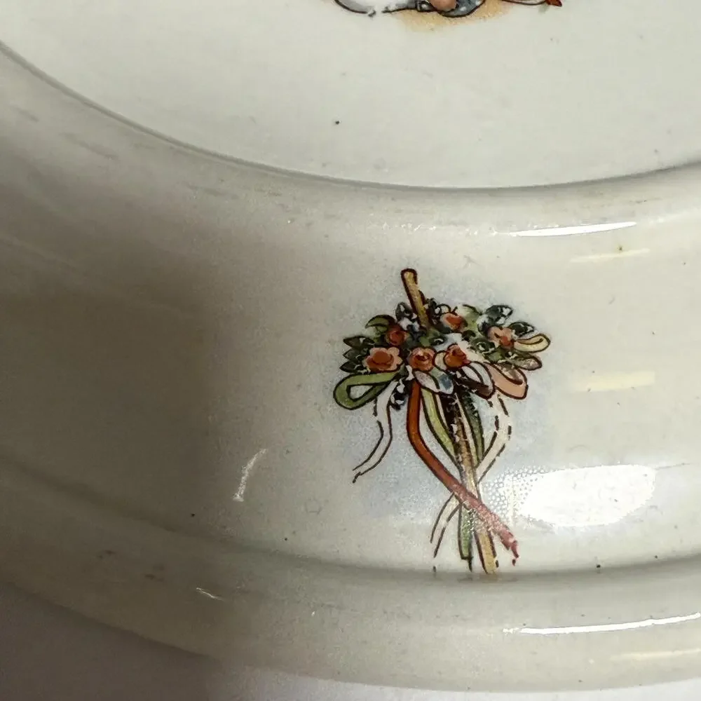 Royal Baby Plate Co The tiny todkins fearless ride 1905‎ VTG Collectible Antique